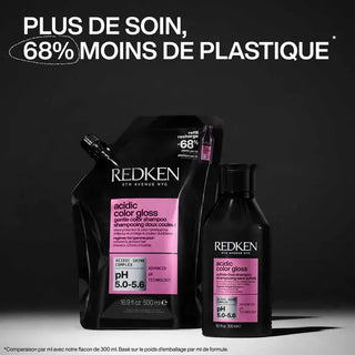 Recharge Redken Acidic Color Gloss 500ml a cote du flacon 300ml - 68% moins de plastique