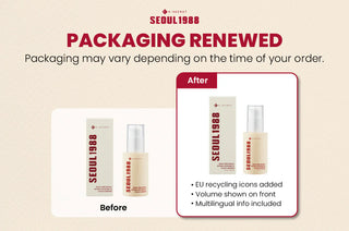 Comparaison avant et apres packaging KSECRET Seoul 1988 Retinal Serum avec boite et flacon