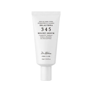 Tube Dr.Althea 345 Relief Serum 15ml pour tous types de peau, hydratant et apaisant - vue de face