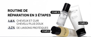 COSRX PEPTIDE-132 - routine reparation capillaire en 3 etapes avec serum, shampoing et soin