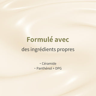Round Lab Toner Soja Noir - texture cremeuse beige avec mention ingredients ceramide panthenol DPG