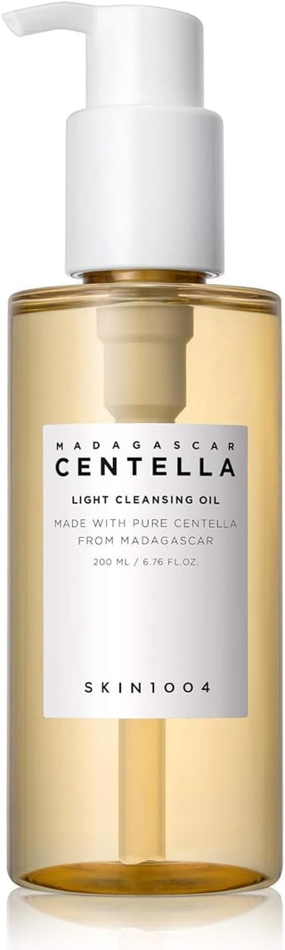 Flacon pompe huile demaquillante SKIN1004 Madagascar Centella, liquide ambre translucide - 200 ml