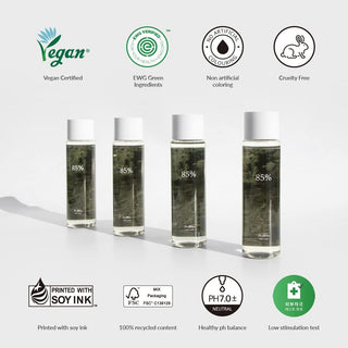 Dr.Althea Toner Anastatica - quatre formats de flacons avec certifications vegan EWG cruelty free