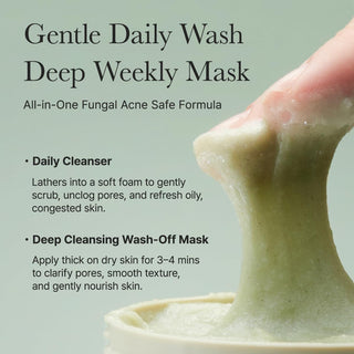 Arencia Fresh Green Rice Mochi Cleanser - double usage nettoyant quotidien et masque hebdomadaire