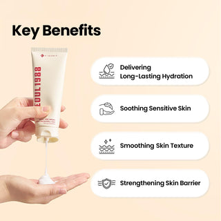 Bénéfices clés du tube K-SECRET Seoul 1988 pressé dans une paume : hydratation, apaisement, barrière