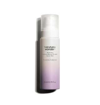 Flacon spray HARUHARU WONDER Black Rice Probiotics Barrier 2% NAD+ Serum Mist degrade lilas 80ml
