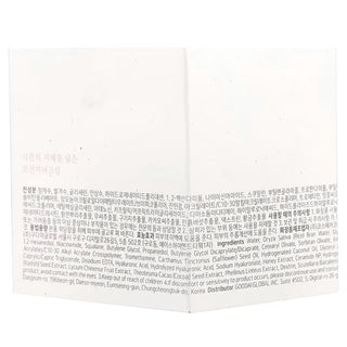 Dos du packaging Dynasty Cream avec la liste des ingrédients INCI en coréen et en anglais