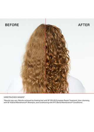 Olaplex No.3 Plus - comparatif cheveux boucles avant et apres traitement reparateur
