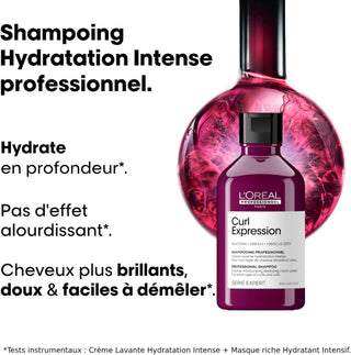 Curl Expression Shampoing Hydratant - 1500ml - ingrédients clés et bénéfices