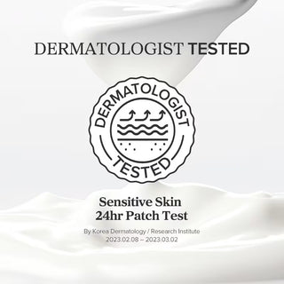 Visuel Dermatologist Tested, patch test 24 h peaux sensibles, crème Dynasty Beauty of Joseon