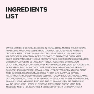 Liste des ingrédients INCI au dos du masque Beauty of Joseon Red Bean Refreshing Pore Mask
