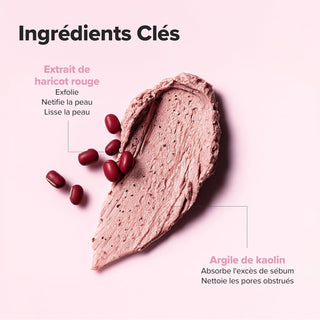 Swatch du masque Beauty of Joseon Red Bean avec haricots rouges, extrait de haricot rouge et argile kaolin