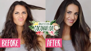 Novex Coconut Oil Shampoo avant-apres - cheveux frises disciplinés et lisses apres utilisation