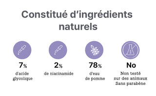 COSRX AHA 7 Whitehead Power Liquid - ingredients naturels, 7% acide glycolique, 2% niacinamide, 78% eau de pomme
