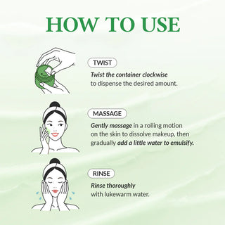 DR.ALTHEA Pure Grinding Cleansing Balm - mode d'emploi en trois etapes twist massage rinse