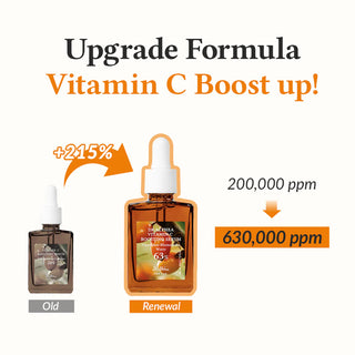 DR.ALTHEA Vitamin C Boosting Serum - comparatif ancienne et nouvelle formule avec +215% de vitamine C