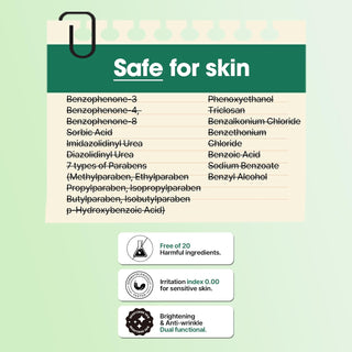 Fiche securite du Miracle Serum SOME BY MI - sans 20 ingredients nocifs, indice irritation 0,00, teste dermatologiquement