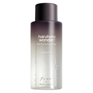 Haruharu Wonder Black Rice Hyaluronic Toner 150ml - flacon degrade violet et transparent sur fond blanc