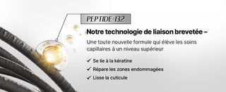 COSRX Peptide-132 Hair Bonding Treatment - technologie de liaison brevetee, reparation keratine et cuticule