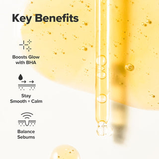 Infographie benefices du Beauty of Joseon Glow Serum Propolis - eclat, apaisement et sebum