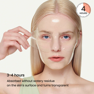 Resultats cliniques BIODANCE Sea Kelp - pores 123%, texture 110%, sebum 121% sur fond de masque vert