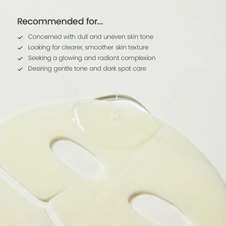 Masque gel BIODANCE Vita Niacinamide imbibe de serum avec liste des profils de peau recommandes