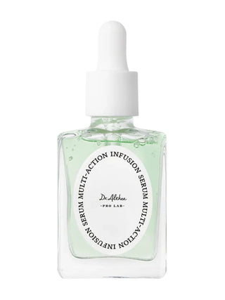 DR.ALTHEA Sérum Multi-Action Infusion Éclat flacon pipette vert clair vue rapprochée sur fond blanc