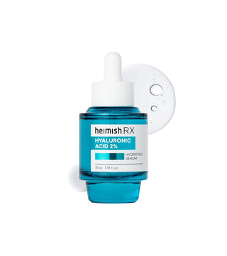 Heimish RX Hyaluronic Acid Hydrating Serum flacon bleu avec goutte de serum transparent derriere