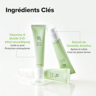 Infographie ingredients cles du Beauty of Joseon Light On Serum - vitamine C et centella asiatica