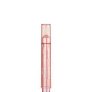 Medicube Collagen Glow Booster Serum tube stylo rose incline vu de cote sur fond rose pale