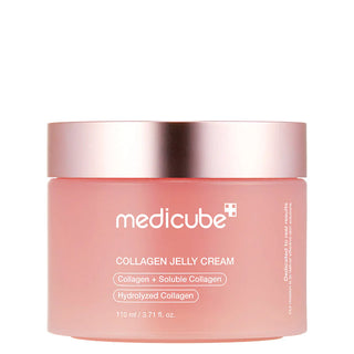 Medicube Collagen Jelly Cream 110 ml pot rose ferme avec couvercle rose gold, face avant