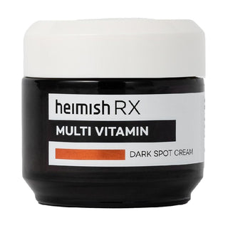 Heimish RX Multi Vitamin Dark Spot Cream pot noir avec couvercle blanc, face avant