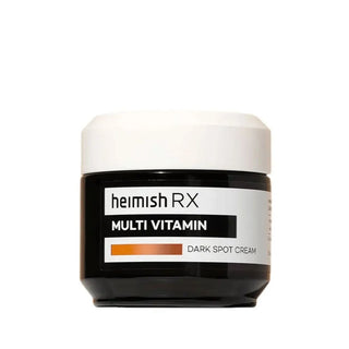 Heimish RX Multi Vitamin Dark Spot Cream pot noir, vue laterale trois quarts sur fond blanc