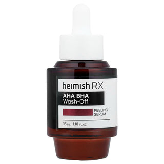Heimish RX AHA BHA Wash-Off Peeling Serum flacon compte-gouttes brun 35ml, face avant