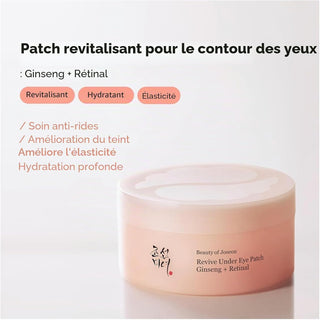 Pot Beauty of Joseon Revive Under Eye Patch Ginseng + Retinal - patch contour des yeux revitalisant et hydratant