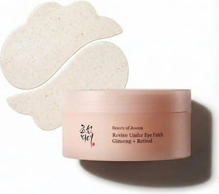Pot rose Beauty of Joseon Revive Under Eye Patch Ginseng + Retinal avec deux patchs yeux en hydrogel