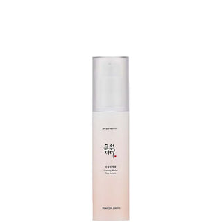 Flacon pompe Beauty of Joseon Ginseng Moist Sun Serum SPF50+ PA++++ vu de face sur fond blanc