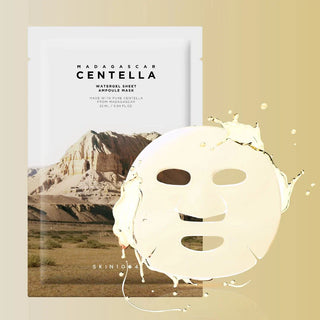Sachet SKIN1004 Centella Madagascar et masque watergel transparent avec eclats de serum