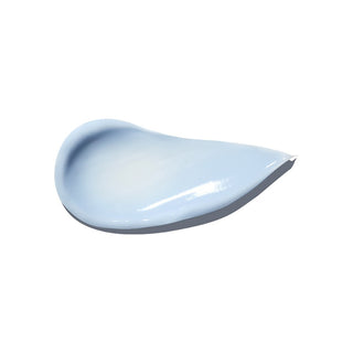 Swatch de texture bleu clair de la creme matifiante Medicube Zero Pore One Day Cream sur fond blanc