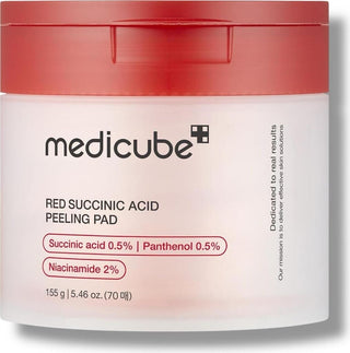 Red Succinic Acid Pad - Pad Exfoliant - 70 pads