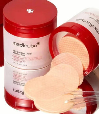 Red Succinic Acid Pad - Pad Exfoliant - 70 pads