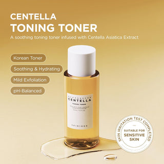 SKIN1004 Centella Toning Toner - benefices apaisant, hydratant, exfoliation douce et pH equilibre