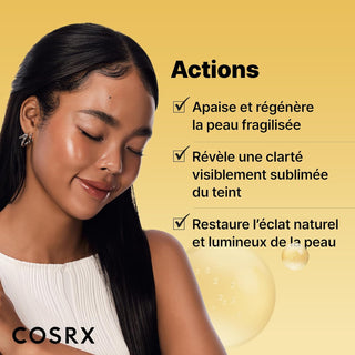 Actions COSRX Snail Mucin Essence - apaise, clarifie et restaure l'eclat naturel de la peau