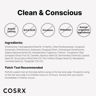 Liste INCI et engagements clean du serum COSRX Peptide-132 sans parabenes ni SLS ni phtalates