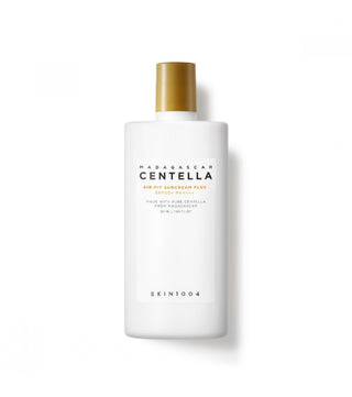 Skin1004 Madagascar Centella Sun Cream SPF50+ - flacon blanc rectangulaire avec bouchon dore